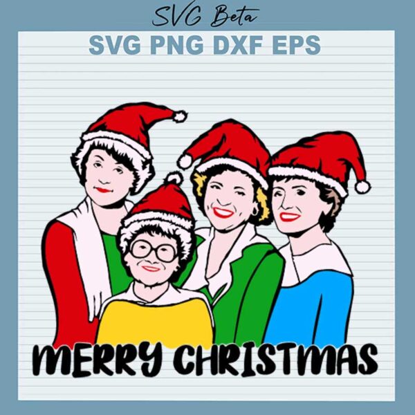 Merry Christmas Golden Girls SVG