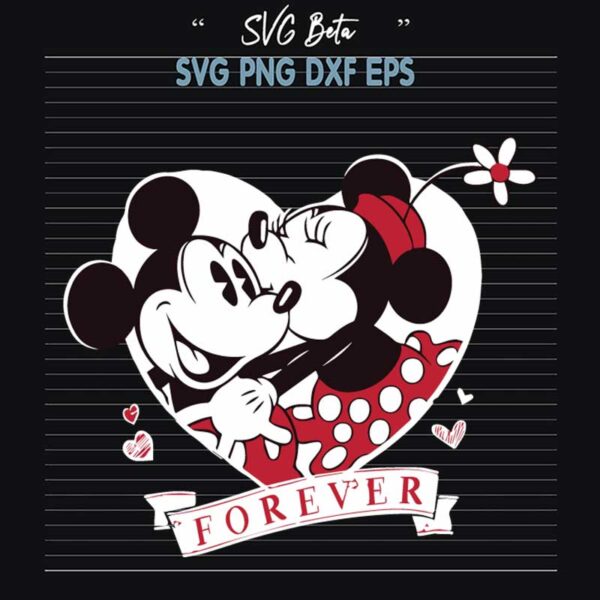 Mickey And Minnie Love SVG