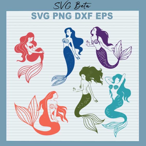 Mermaid Bundle SVG