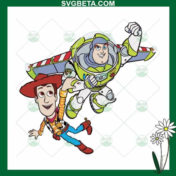 Woody And Buzz Lightyear SVG
