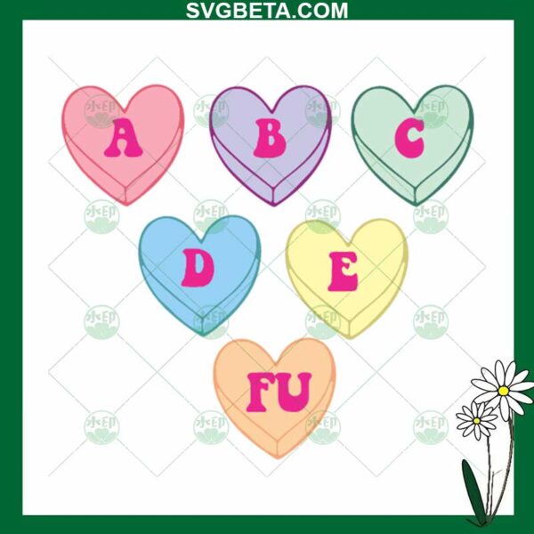 ABCDEFU Valentines Day SVG