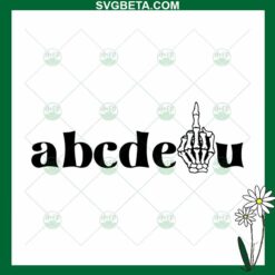 Abcdefu Skeleton Hand SVG