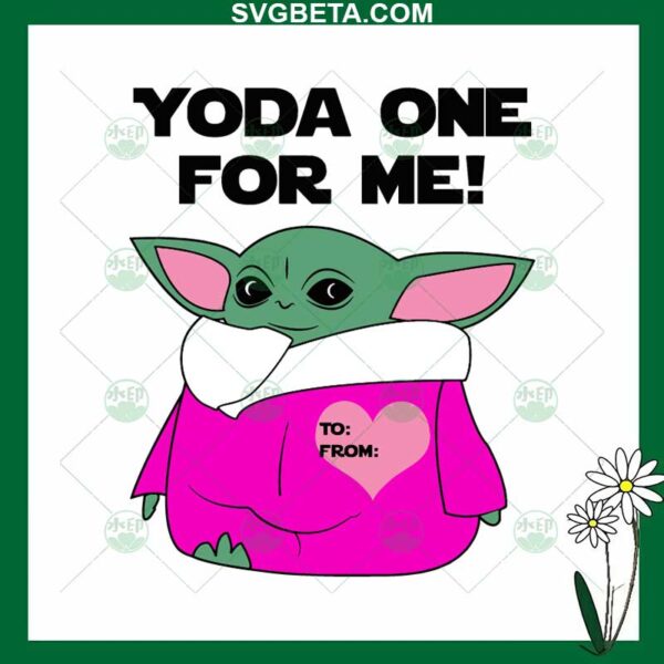 Yoda One For Me SVG