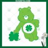 Green Care Bear Patricks Day Svg