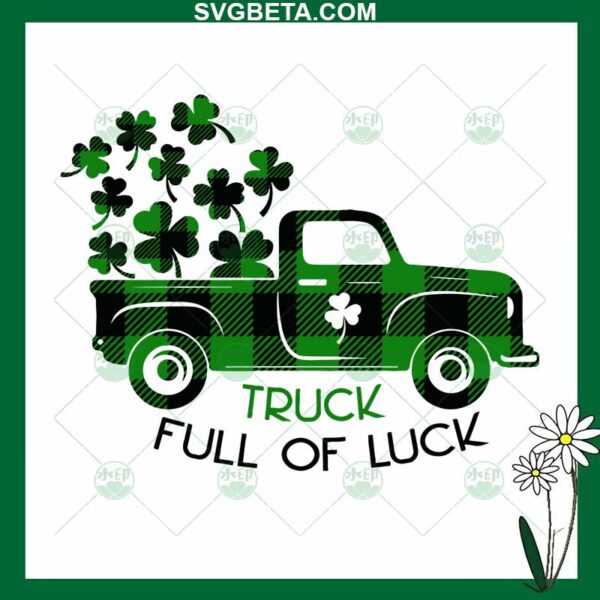 Truck full of luck st patrick's day SVG