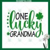One Lucky Grandma Patrick Day Svg