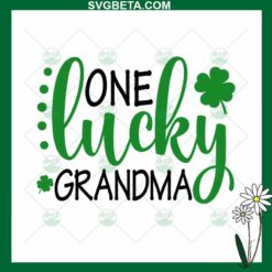 one lucky grandma patrick day svg