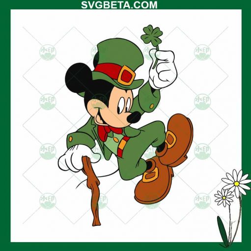 Mickey Mouse St Patricks Day SVG, Mickey Shamrock SVG, Disney St Patrick's Day SVG