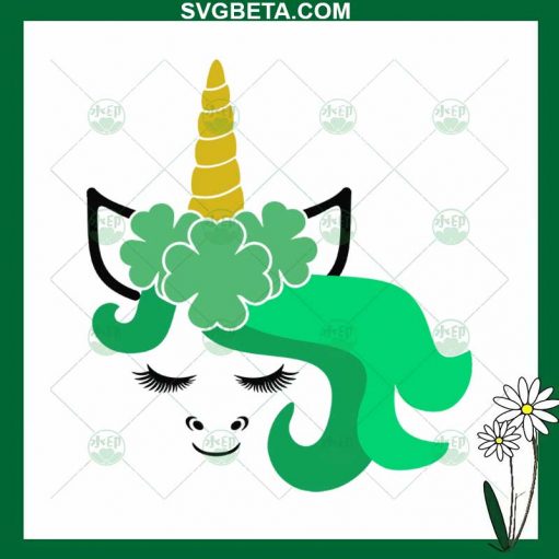 St Patricks Day Unicorn SVG