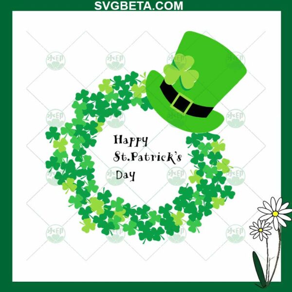 shamrock wreath svg