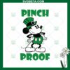 St Patricks Day Mickey Pinch Proof SVG