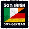 50% Irish 50% German Svg