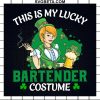 This is My Lucky Bartender Costume SVG