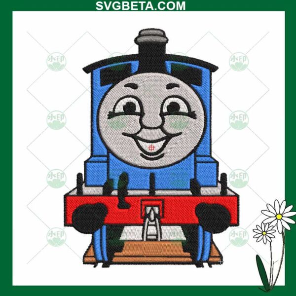 Thomas the train embroidery design