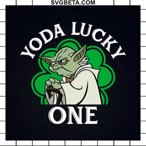 Yoda Lucky One Patrick Day Svg