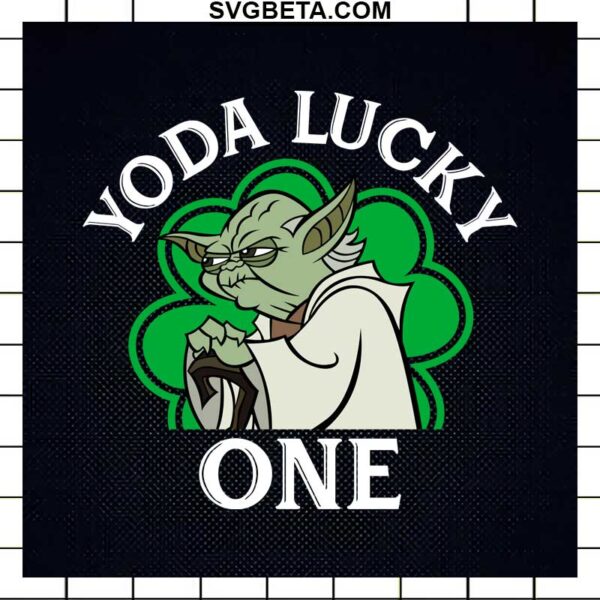 yoda lucky one patrick day svg