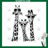 Family giraffe SVG