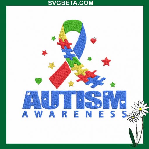 Autism Awareness Embroidery Design