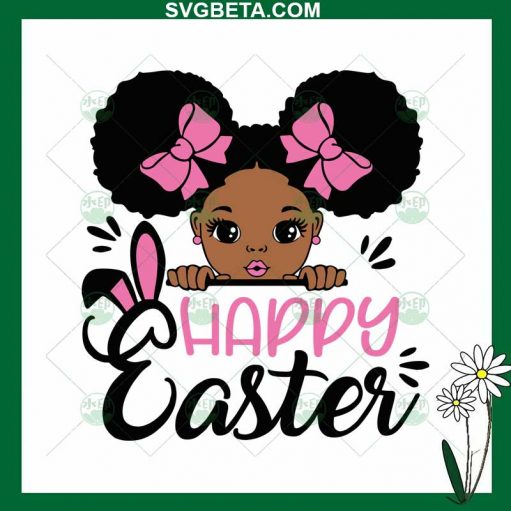Black Baby Happy Easter Svg