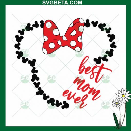 Minnie Mouse Best Mom Ever SVG