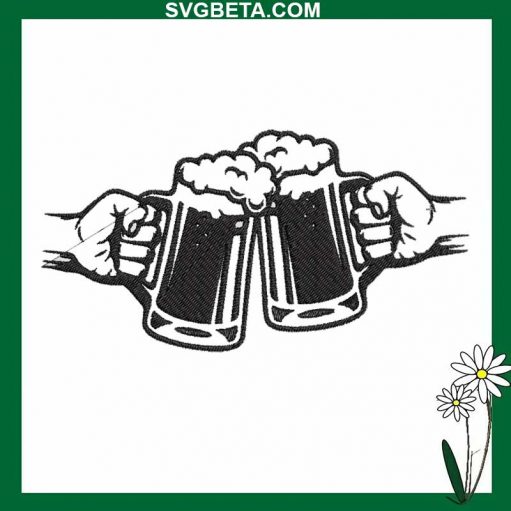 Drink Beer embroidery design