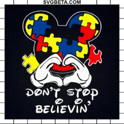 Autism Mickey Mouse SVG