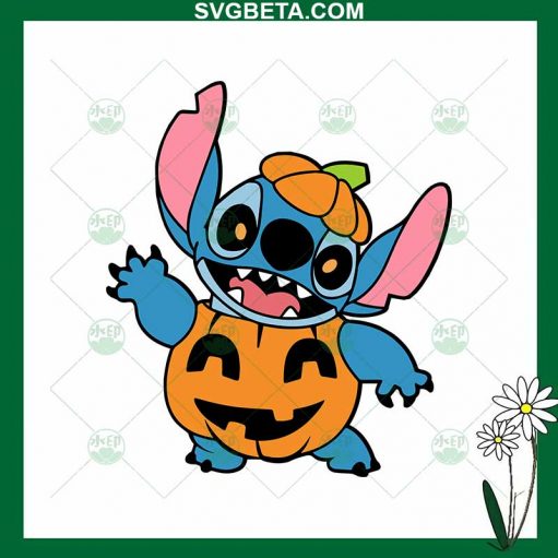 Disney Pumpkin Stitch SVG