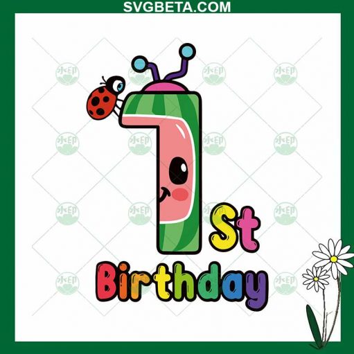 Cocomelon 1St Birthday Svg