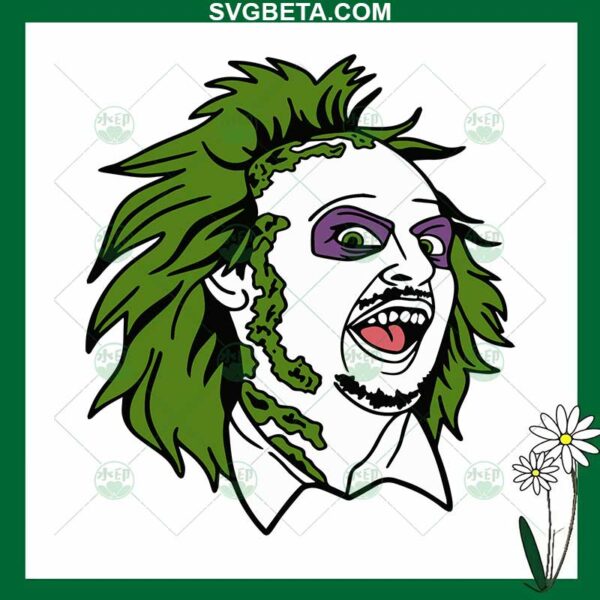 Halloween Beetlejuice Face SVG, Beetlejuice Halloween Spooky Season SVG