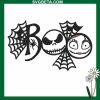 Jack Skellington Boo Embroidery Design