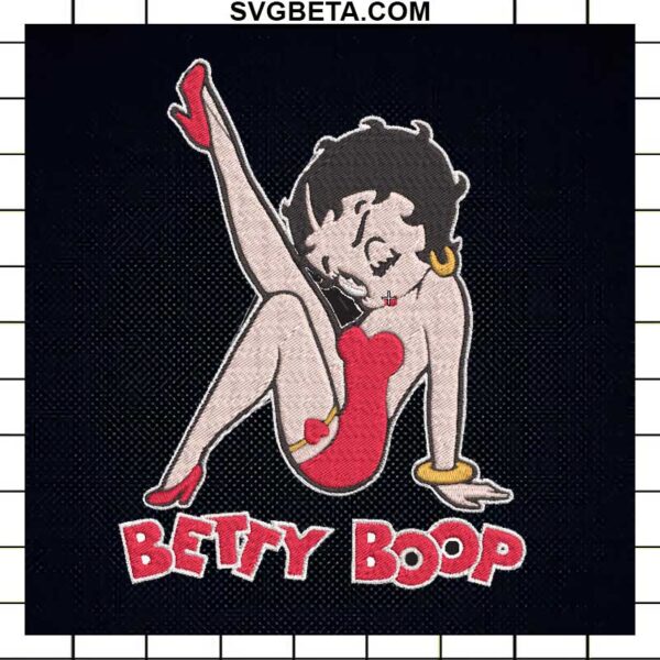 Sexy Betty Boop embroidery design