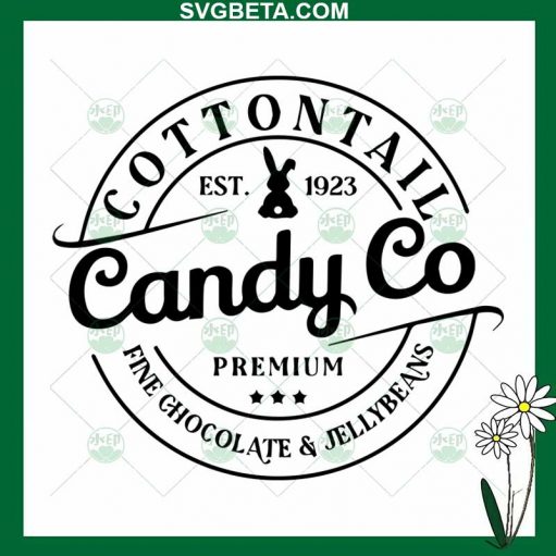 Bunny Cotton Tail Candy Co Svg