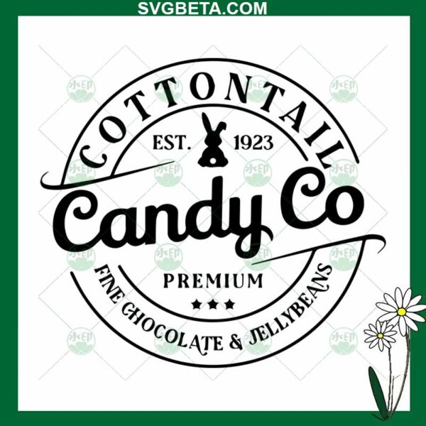Bunny Cotton Tail Candy Co SVG