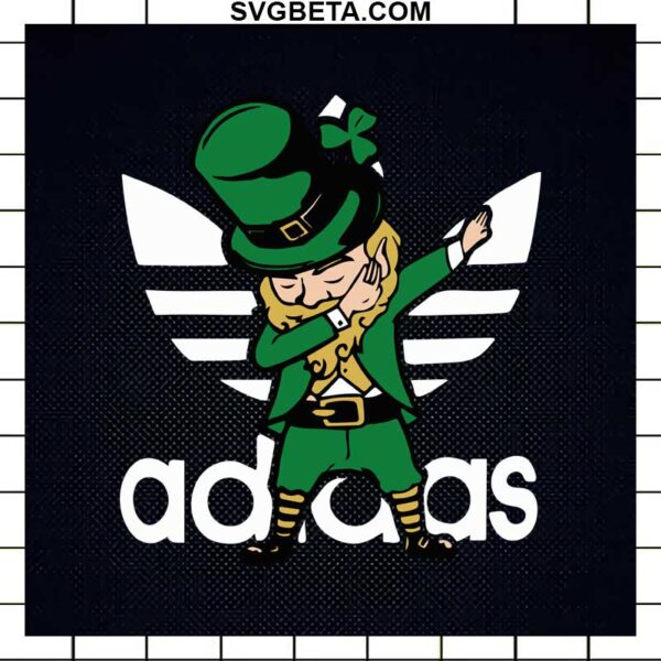 Saint Patrick's Day dabbing addidas SVG