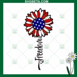Freedom america flag sunflower SVG