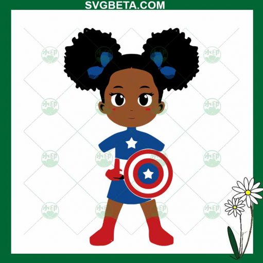 Black Baby Captain America SVG