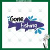 Gone Fishing Embroidery Design
