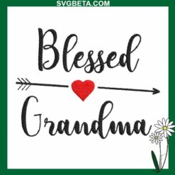 Blessed Grandma Embroidery Design