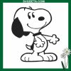 Cute Snoopy Embroidery Design