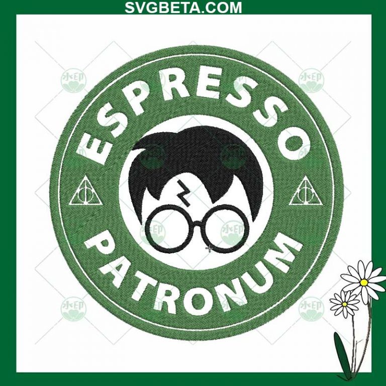 Espresso patronum harry potter Embroidery Design, starbuck logo ...