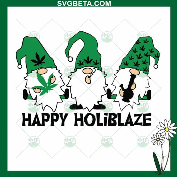 Happy holiblaze SVG