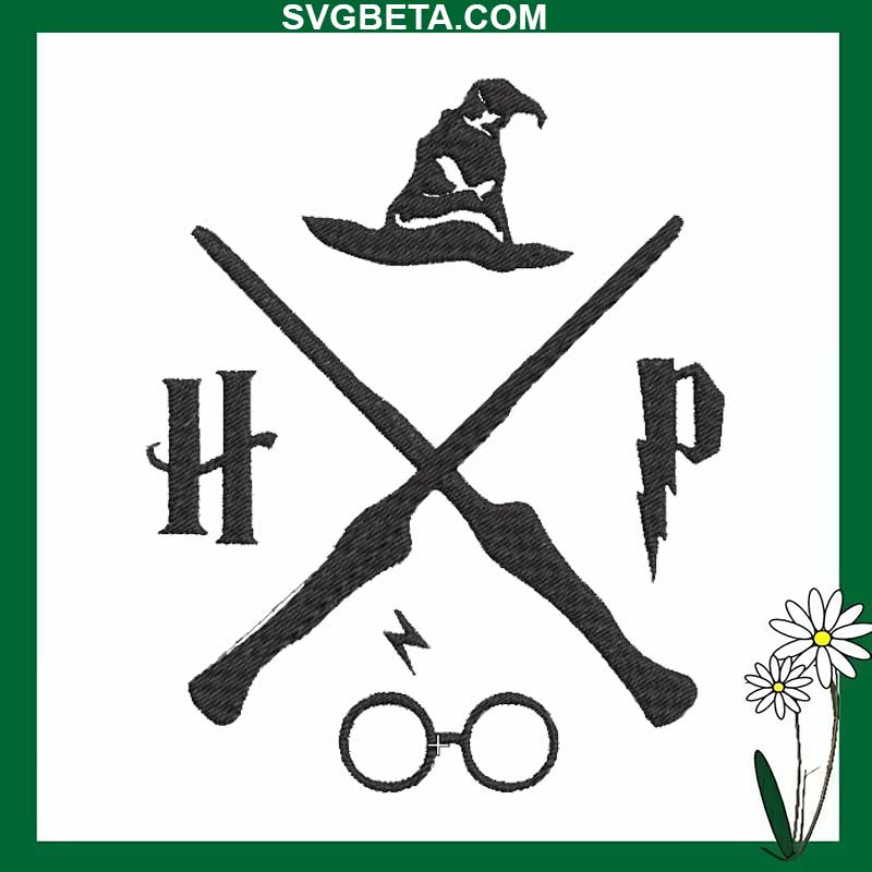 Harry Potter Embroidery Design, Harry Potter Movies Embroidery Design File