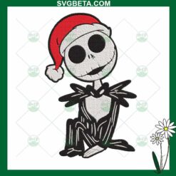 Jack Skellington christmas embroidery design