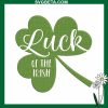 Luck Of The Irish Embroidery Design