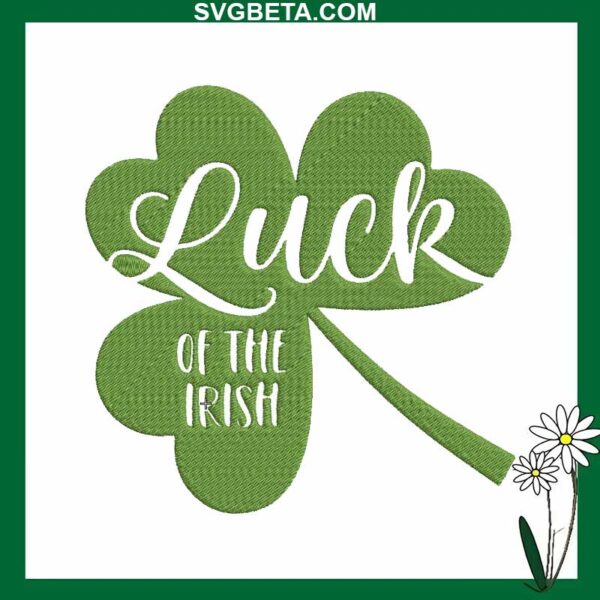 Luck of the irish embroidery design