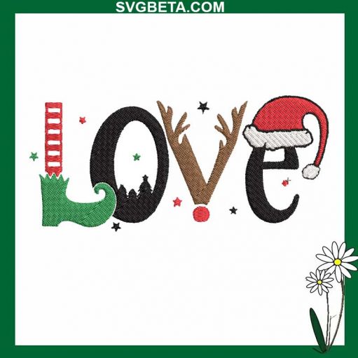 Christmas Love embroidery design