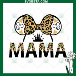 Leopard Mama Minnie Mouse SVG