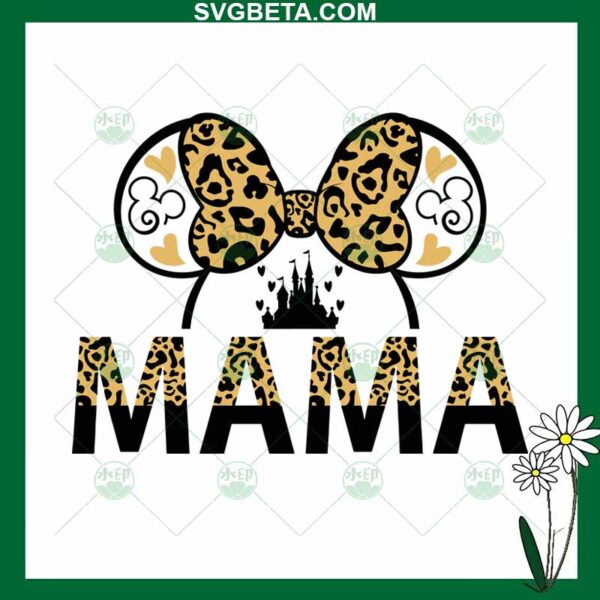 Leopard Mama Minnie Mouse SVG