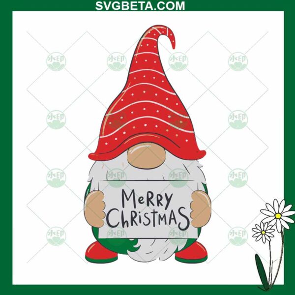 Gnome Merry Christmas SVG