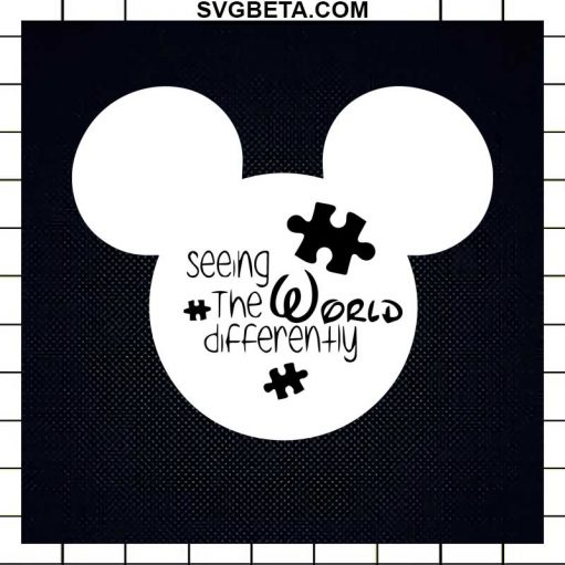 Seeing The World Differently Mickey Mouse SVG